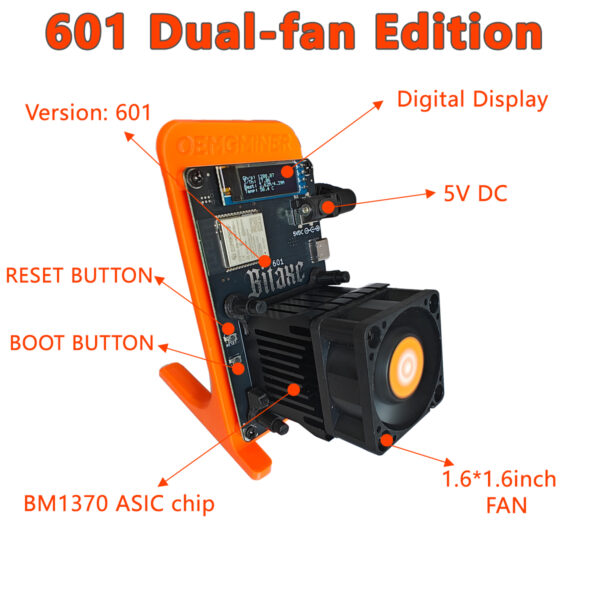 Bitaxe Gamma 601 Dual-fan Edition - Image 4